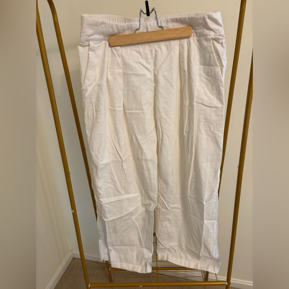 Abercrombie and Fitch wide leg linen trousers